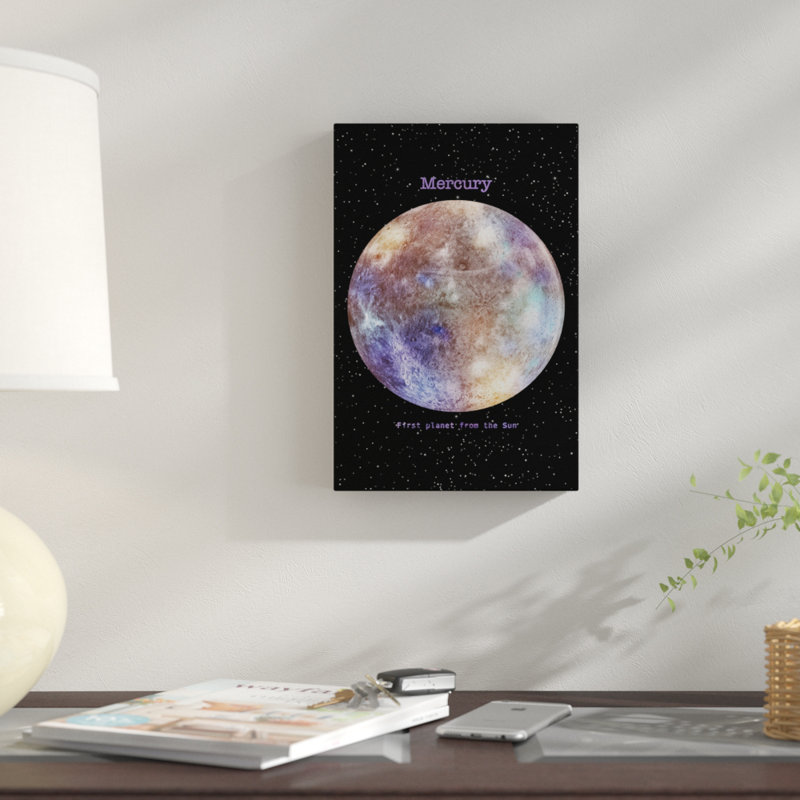 «Mercury», impression sur toile, H 12 po x l 8 po x P 0,75 po, Pas de tapis, Toile tendue