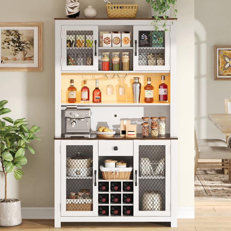 Armoire de cuisine 71 "H, Blanc