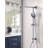 7-Spray Multifunction 1.8 GPM Round Wall Bar Shower Kit With Fixed Shower Head And Hand Shower-103977254