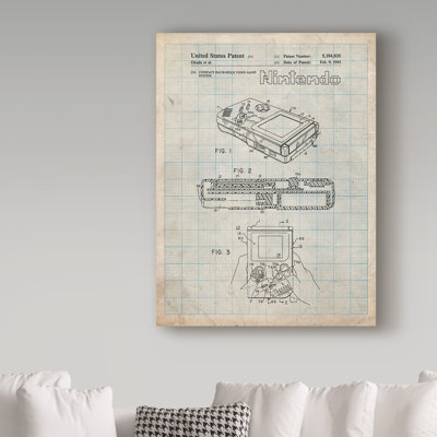 Manilo 'Game' Drawing Print on Wrapped Canvas