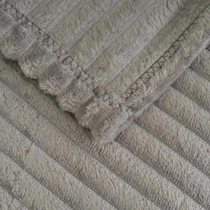 Roti Chunky Knit Throw Blanket, Grey