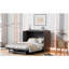 Lit escamotable double avec grand tiroir et port USB, gris mat-121069883-121069886