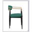 Ensemble de chaises rembourrées en tissu vert 2 pièces Modern Modern Contemporary-739634606