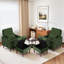 Upholstered Armchair with Footstool-709766327