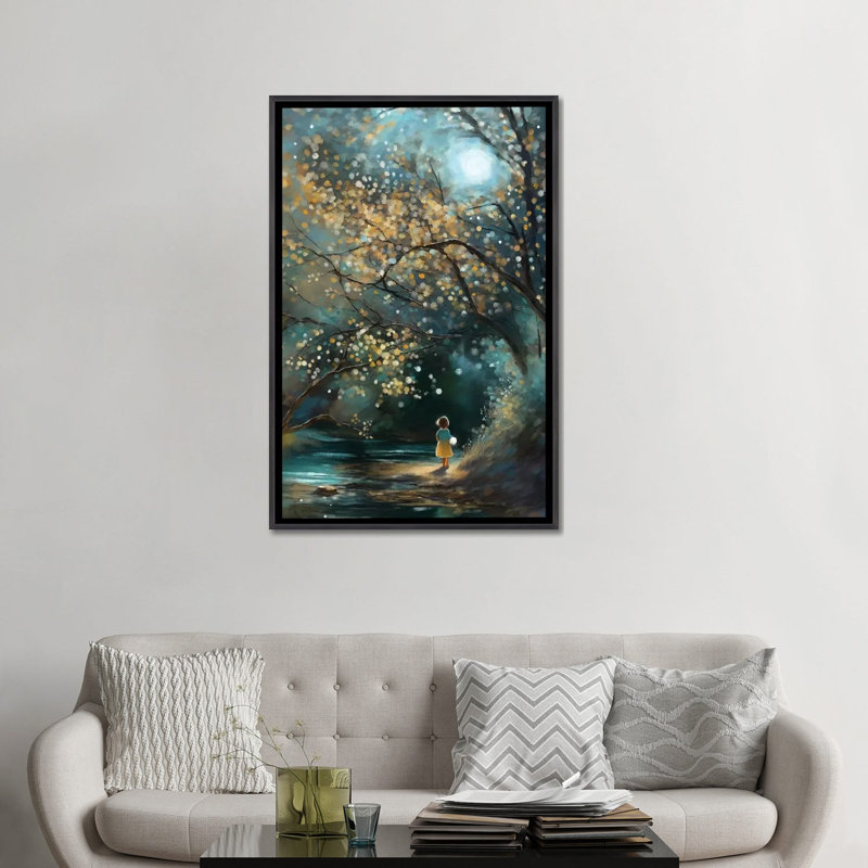 Always With Me - Framed Wall Art Print, 48" H x 32" W, Framed Print without Mat, Distressed Black