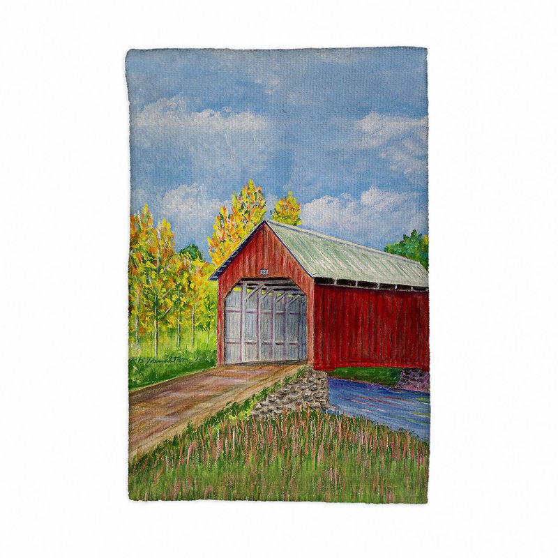 Serviette de thé recouverte de pont