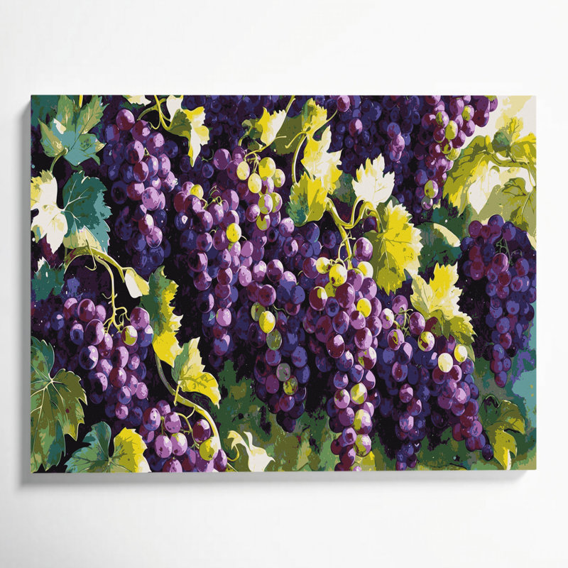 Art mural sur toile mauve, H 11 po x l 14 po