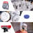 Presse à chaleur 5 en 1 de 12 po x 15 po Machine de transfert de chaleur par sublimation numérique pour t-shirts Bouteille avec bouchon à plaque avec fonction pivotante à 360 degrés
