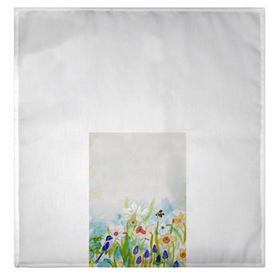 Serviette à main oiseaux et daffodils Germaine