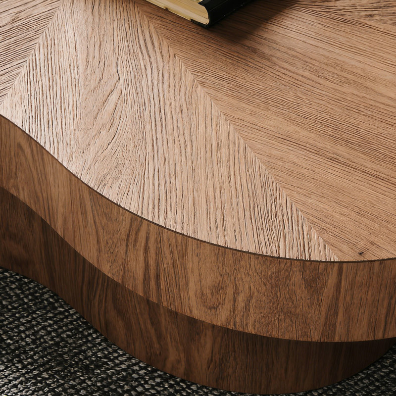 Ensemble de tables basses en bois courbé Retro