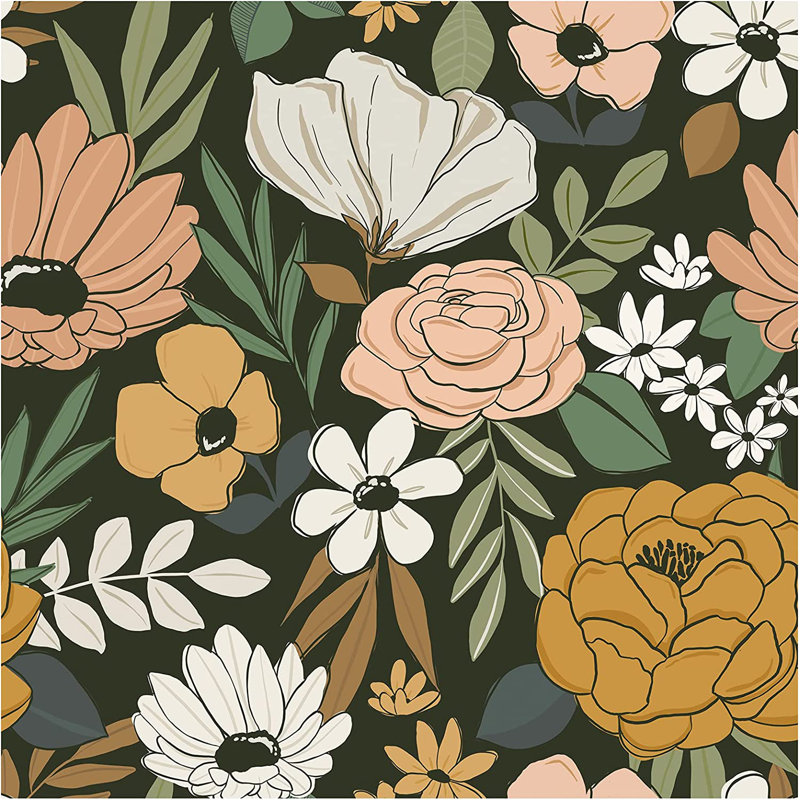 Papier peint floral Jacalyn
