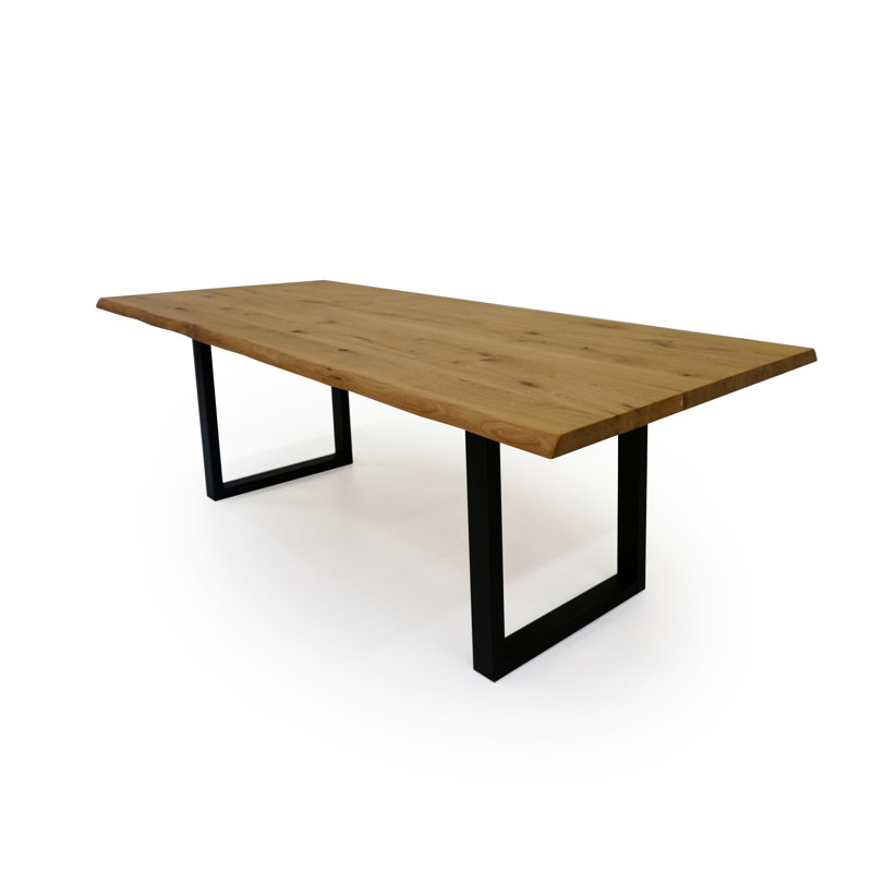Oak Solid Wood Dining Table, Beige