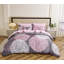 Ensemble d'édredon rose et gris à motif floral réversible 8 pièces Koniroom-123033765-123033769