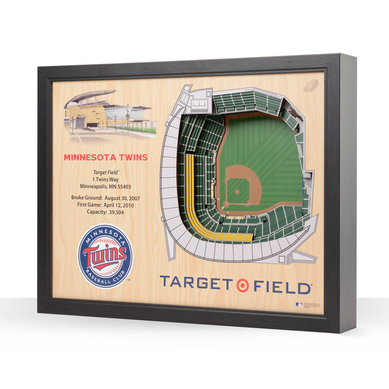 MLB 25-Layer StadiumViews 3D Wall Art, Minnesota Twins