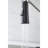 Matte Black Deck Mount Kitchen Faucet, 1.8 Gpm Stainless Steel With Pull Down And Soap Dispenser For Utility Sink, Rust Faucet Metal, Dispenser, Easy To Clean Surface