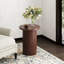 Pedestal Wood Round End Table-527009043
