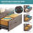 32.68'' Wide 2 - Drawer File Cabinet with Shelf, Decorative Office Cabinet-86124284