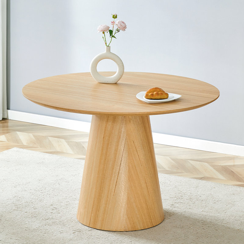 Table de salle à manger 47 "pour 4-6 personnes | Table de salle à manger en bois, Bois clair, H 30 po x L 47 po x l 47 po
