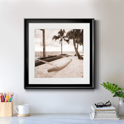 Paradise Found IV by J Paul - Matted and Framed Under Acrylic Glass, Large Living Room Wall Art