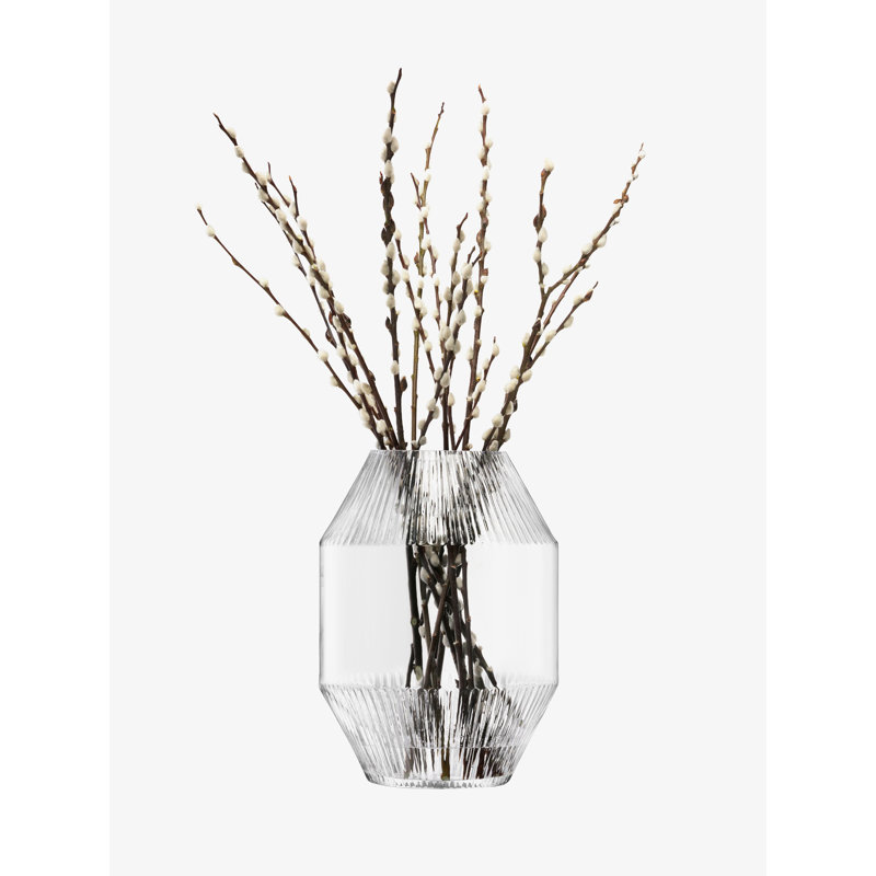 Rotunda Handmade Glass Table Vase, Clear