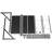 63.3X27.1X15.7” Adjustable Washing Machine Storage Rack