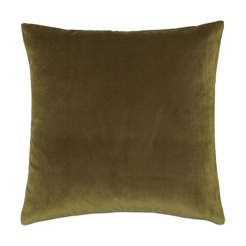 Reversible Throw Pillow, Plush Citrine, Feather