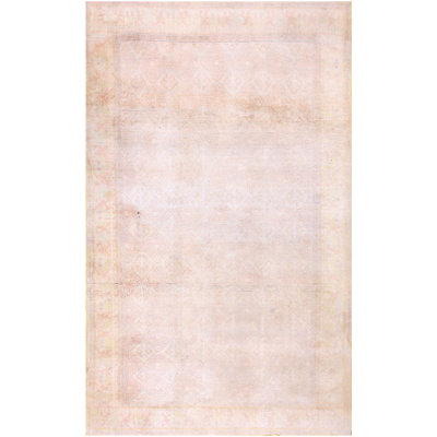Tapis Agra en coton indien clair délavé clair