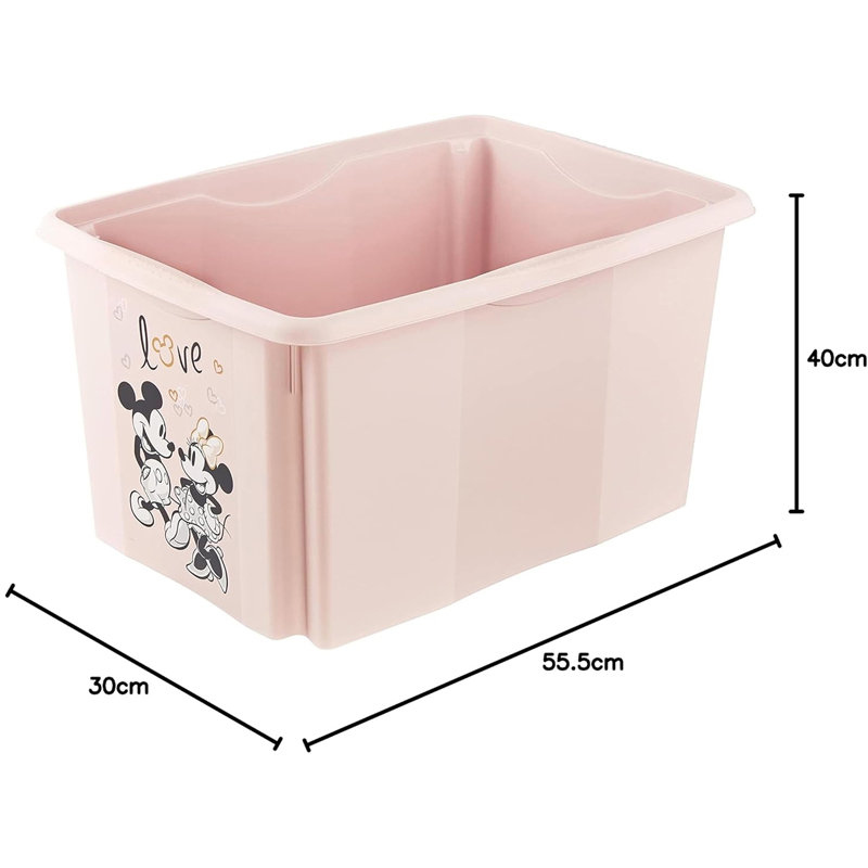 Keeeper Plastic Decorative Bin, Pink
