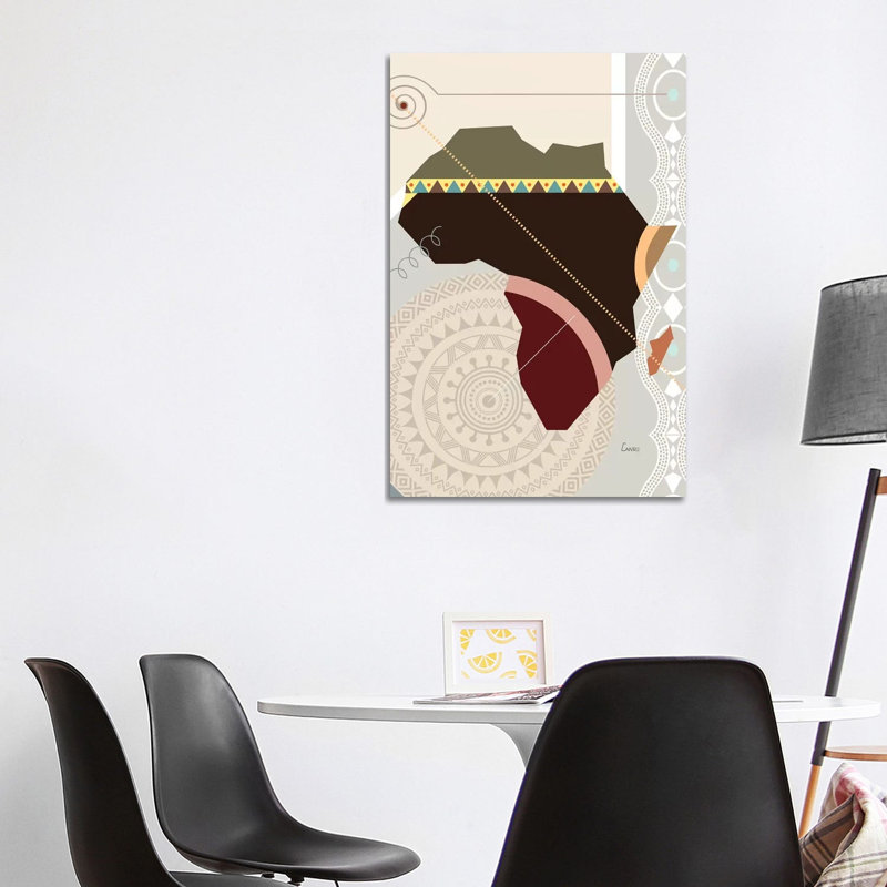 Afroville - Print on Canvas, Wrapped Canvas, 101.6cm H x 66.04cm W x 3.81cm D