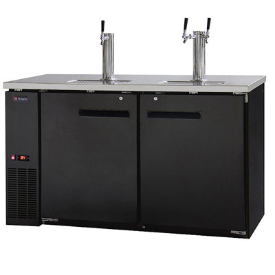 Kegco 20 Cubic Feet Triple Tap Half Barrel (Full Size) with Door Lock and Adjustable Temperature