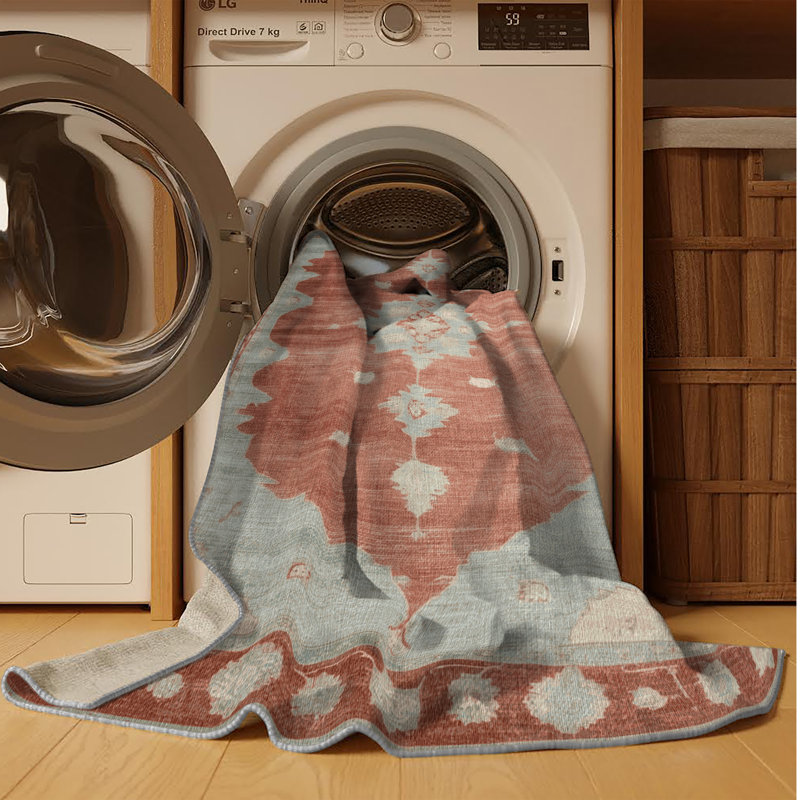Machine Washable Overdyed Gray Area Rug, Rectangle 2' x 3'