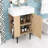 21.6" Bathroom vanity with Single Ceramic Sink