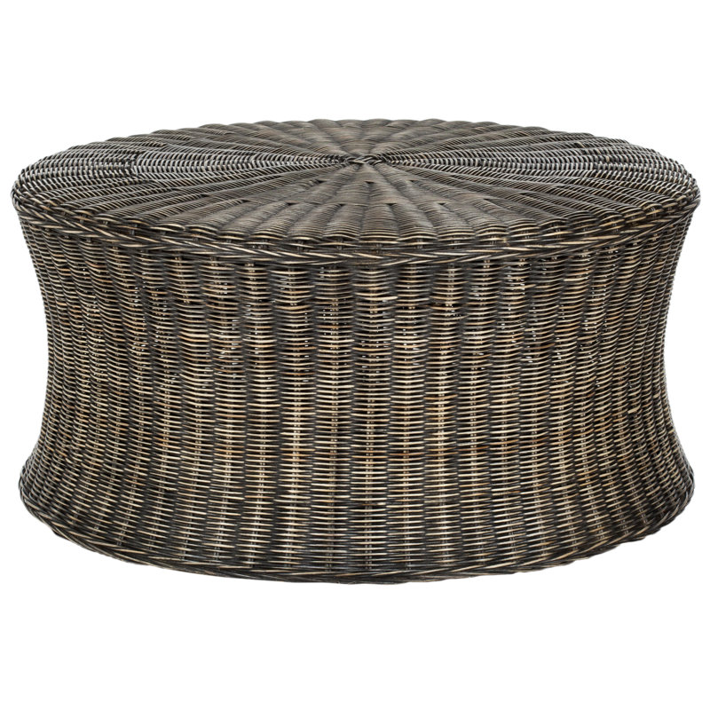 Paulsen Upholstered Ottoman, Dark Brown