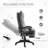 Adjustable Swivel Office Chair With Reclining Function And Footrest For Ultimate Comfort And Productivity.