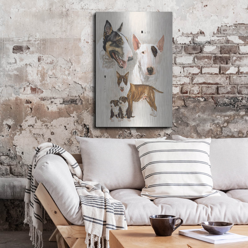 «Bull Terrier» par Barbara Keith, H 36 po x l 24 po