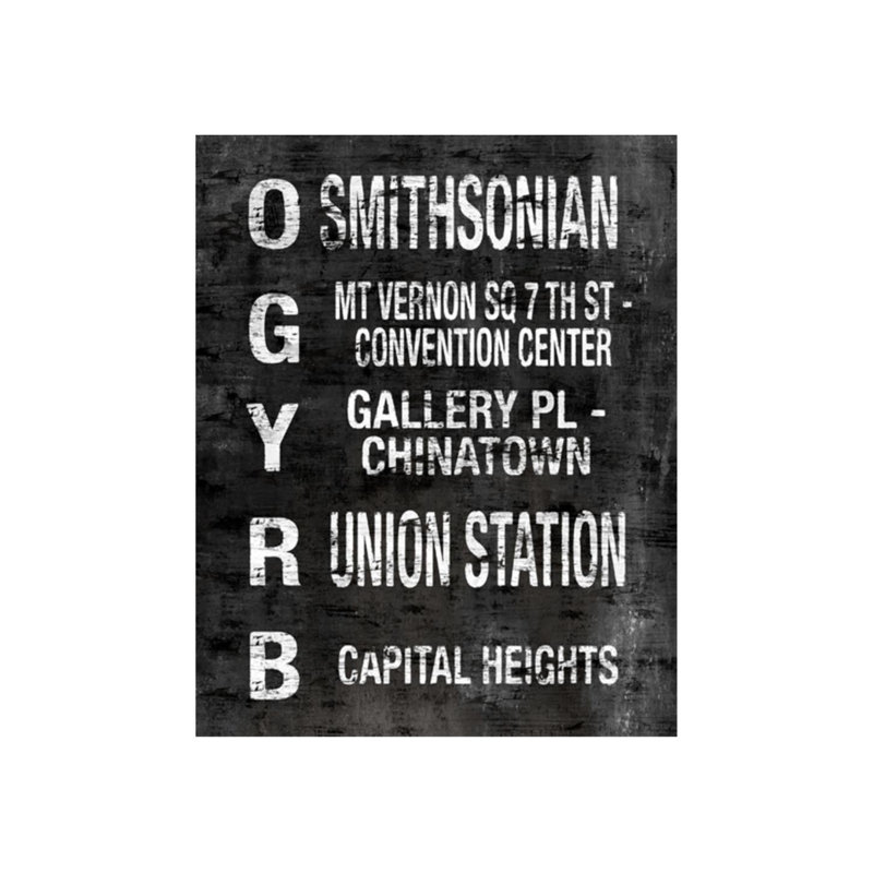 Subway - DC II Print, Outdoor, 58" H x 47" W x 1.5" D