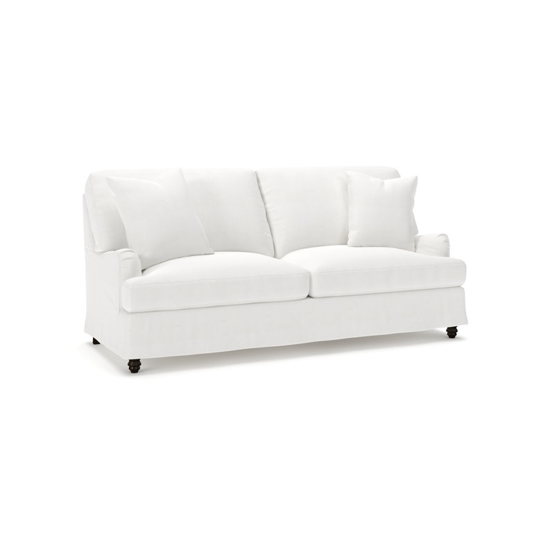 Walters 82'' Sofa, Drusky Moonglow Sustain® Basketweave