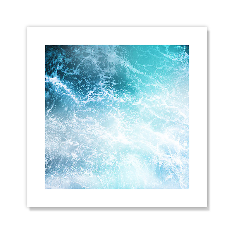 Is Is Waves - Impression sans cadre, H 10 po x l 10 po x P 0,1 po