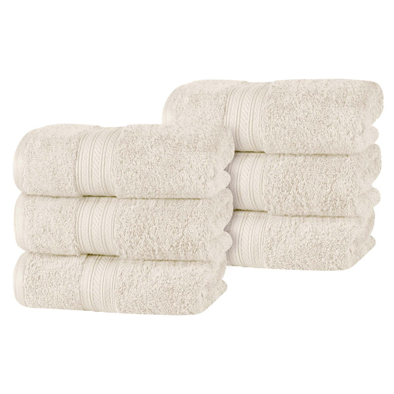 Essuie-mains luxueux en coton doux et très absorbant, Amande
