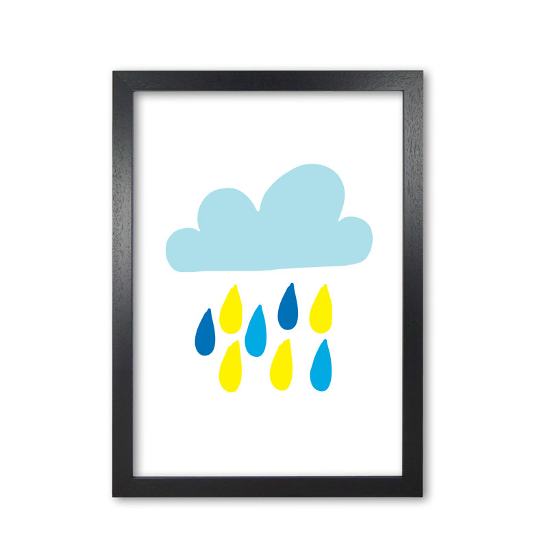 Rain Cloud - Print, Black Grain Frame, 42 cm H x 30 cm W x 5 cm D