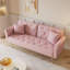 Canapé-lit moderne avec garniture cloutée et coussin décoratif assorti-551080656