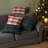 Green Plaid Knit Pillowcase Two-piece Set, 20x20 Inches, Christmas Farmhouse Style, Comfortable And Durable, Universal Decorative Cushion Cover For Sofa Beds.-120434629