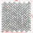 11" x 11" Marble Herringbone Mosaic Wall & Floor Tile