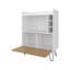 Bar avec porte rabattable et rangement pour bouteilles de vin