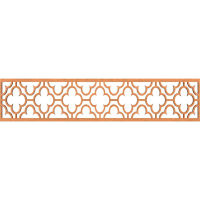 46 3/4"W x 10"H x 3/8"T Chicago Fretwork Moulding, Cherry