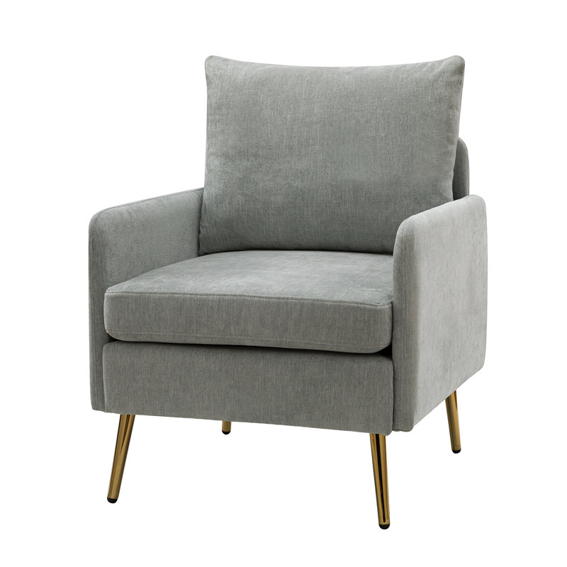 Werner Upholstered Armchair, Sage Polyester
