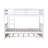 Full Over Full Solid Wood Bunk Bed With Trundle&Ladder, Convertible to 2 Full Size Beds-1180715794
