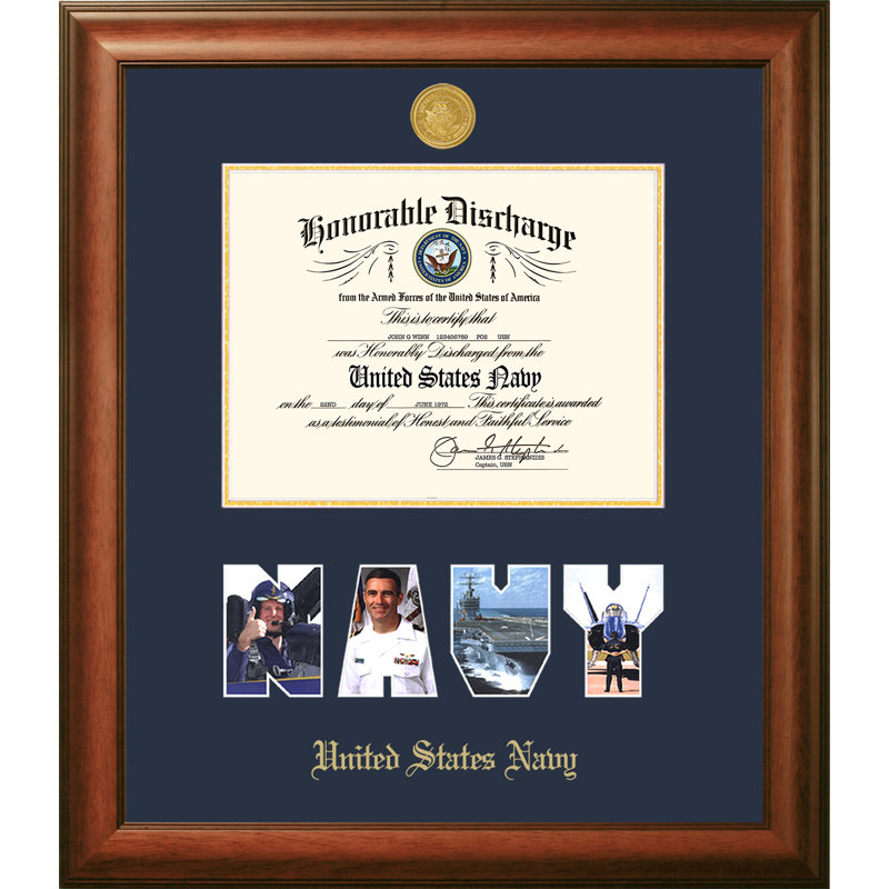 Navy Discharge Picture Frame