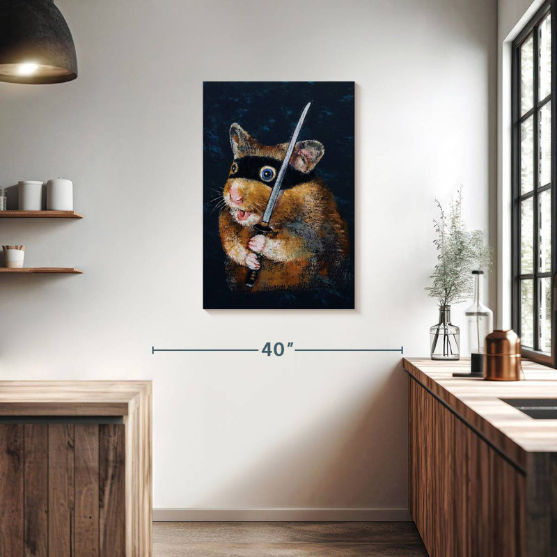 Brampt Ninja Hamster, 36" H x 24" W