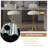 Modern S-Shaped Metal Leather Round Bar Stools With Footrest (Set of 4)-949267799